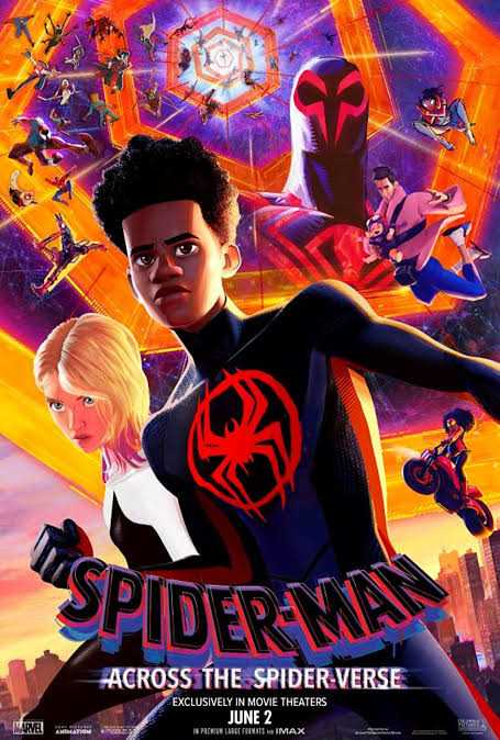 SpiderMan Across The Spiderverse 2023 Movie Poster